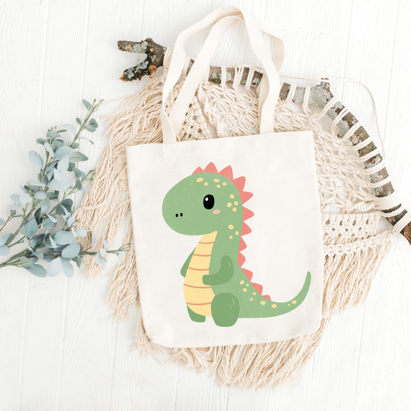 Dino Love tote bag