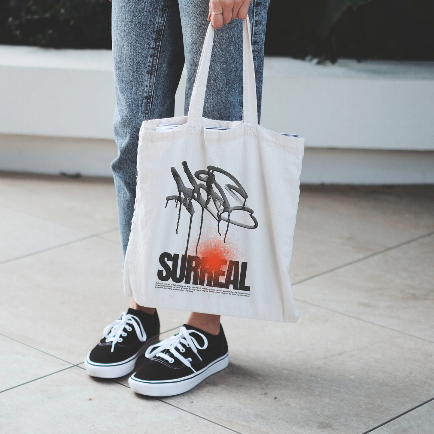 Surreal Graffiti tote bag