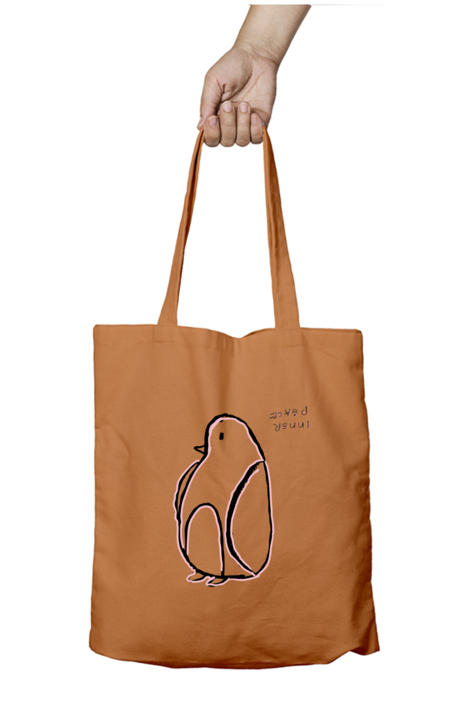 Inner Peace Pigeon tote bag