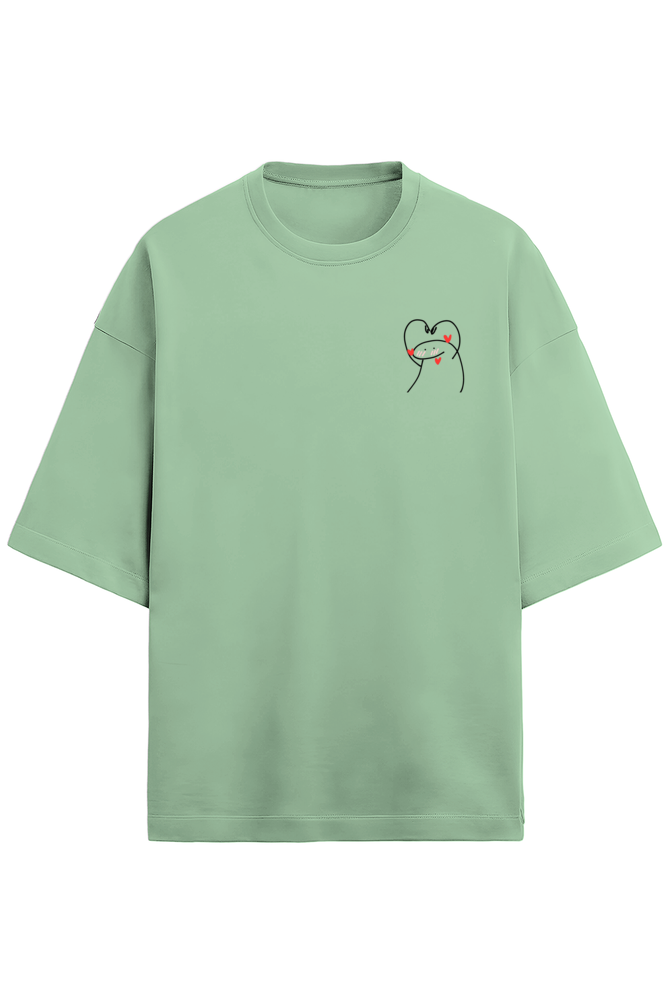 Stickman in love Oversized T-shirt